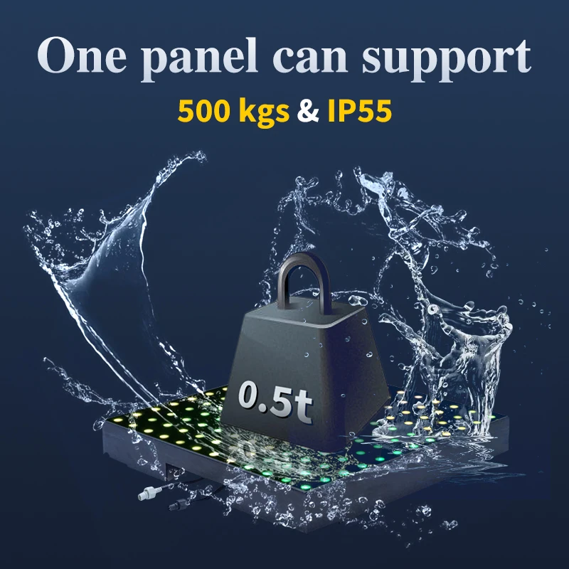 Led Digital Pixel Floor Magnetic Wireless Portable Matrix Panel Dance Floor Light Led Digital Pixel Floor for Wedding Party