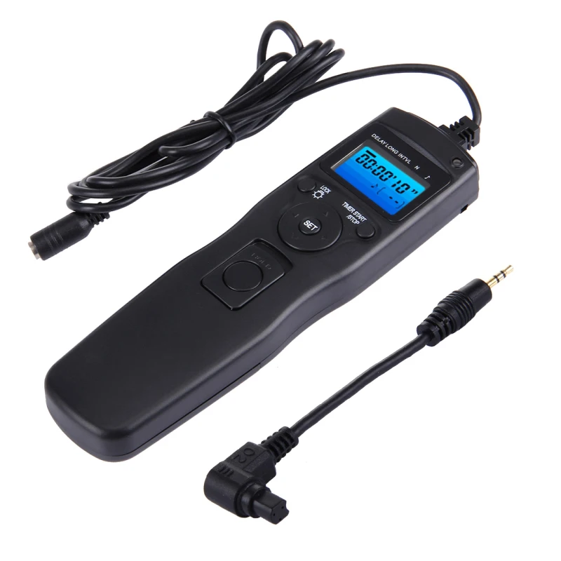 DS RST-7002 LCD Screen Time Lapse Intervalometer Shutter Release Digital Timer Remote Controller With Cable for CANON