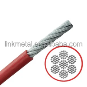 PVC coated 6*19/7*19 steel wire rope factory