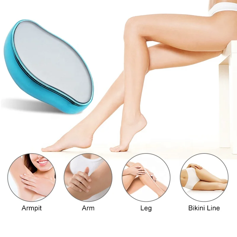 Безболезненное средство для удаления волос с кристаллами, легкое физическое удаление волос, инструмент для отшелушивания кожи, волшебный кристаллический ластик для волос