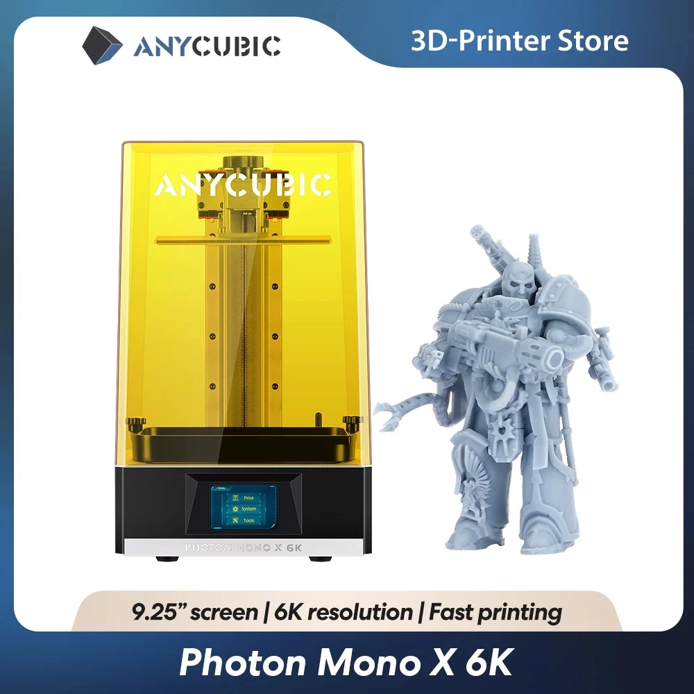 ANYCUBIC LCD Photon mono X 4K 6K 8K M3 Plus MAX DLP Machine 3D-принтер печать с стиркой и выдержкой 2