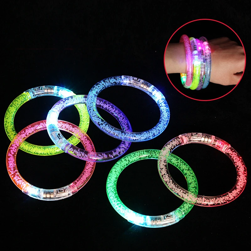 Wholesale Glow Sticks Bracelets Party Supplies For Kids And Adults Glow luminous Party Bracelet Led Slap Bracelet
