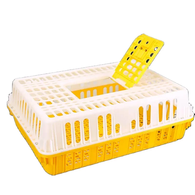 Portable Plastic Chicken Crate for Convenient Transportation of Live Chickens
