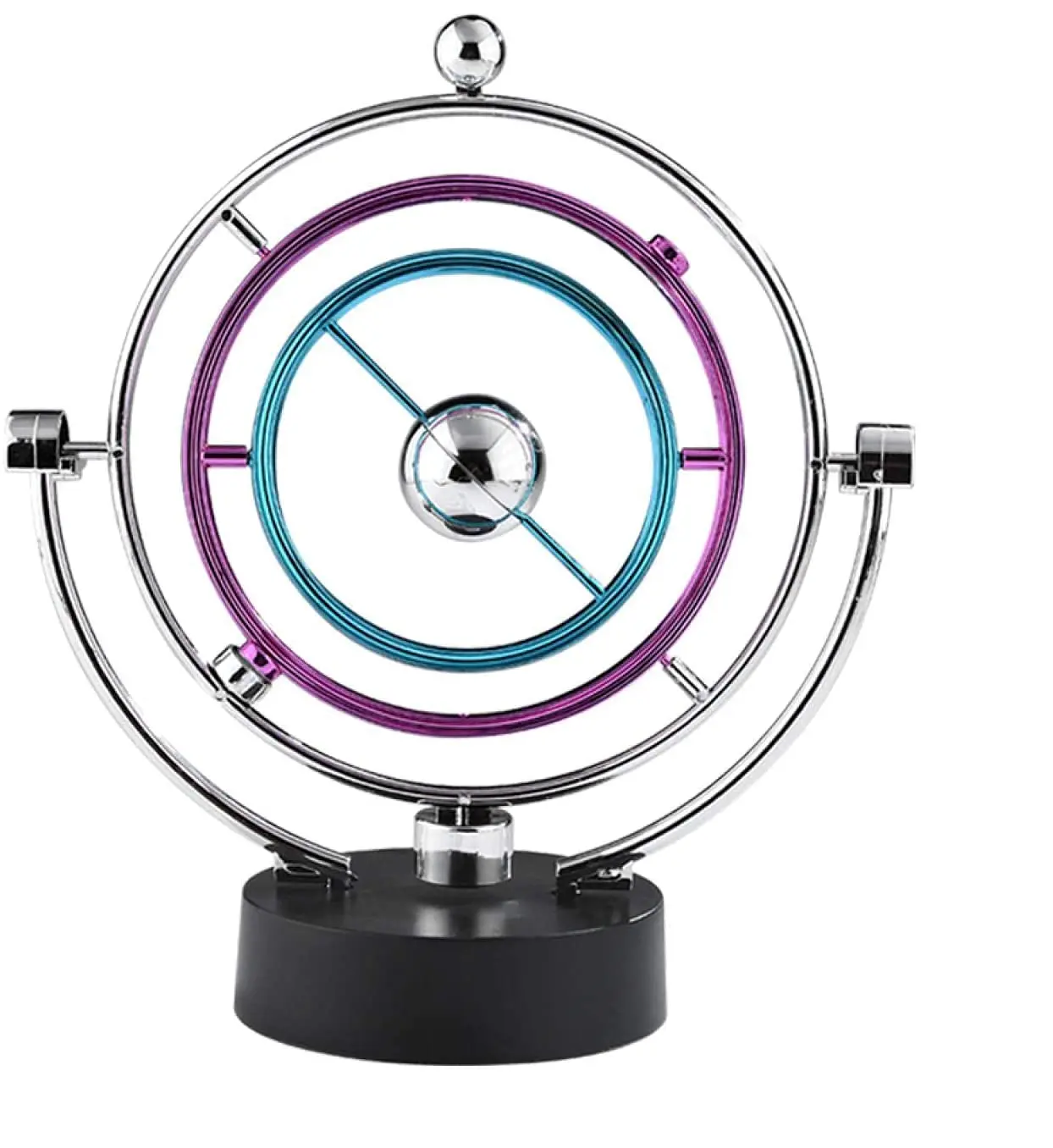 Electronic Kinetic Orbital kinetic sculpture stainless steel kinetic energy sculpture