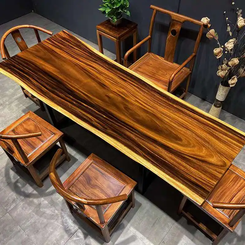 Calligraphy Office Huanghuali Whole Wooden Table