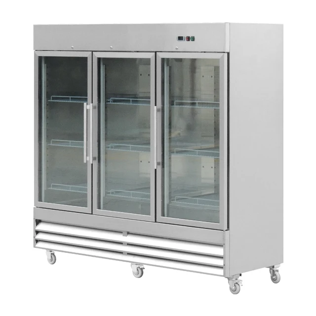 Refrigeration equipment commercial triple door digital refrigerator freezer for sale  BN-UC72F3G-115