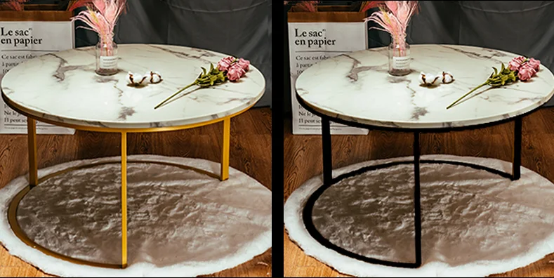 
High quality Marble top round tea table coffee table 