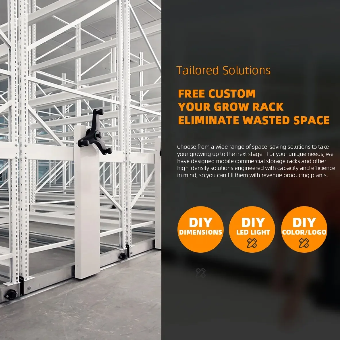 Factory Direct Discount And Flow Rolling Bench Vertical Grow Rack System Grow Trays Mobile Grow Rack Supplier In China