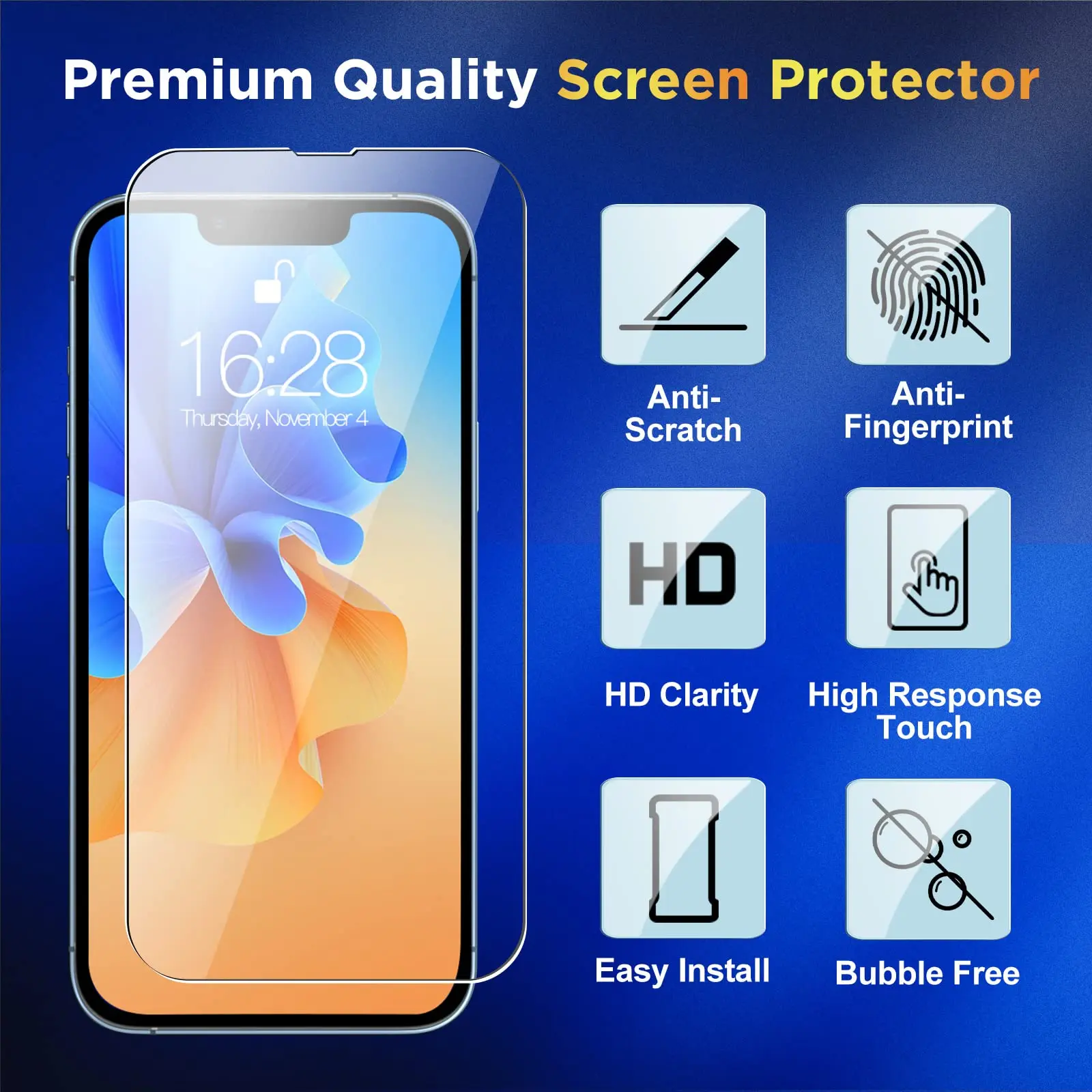 New Arrival Wholesale Tempered Glass Screen Protector for iPhone 15 14 13 Pro Max 2.5D 9H Mobile Phone Lens Camera Protector