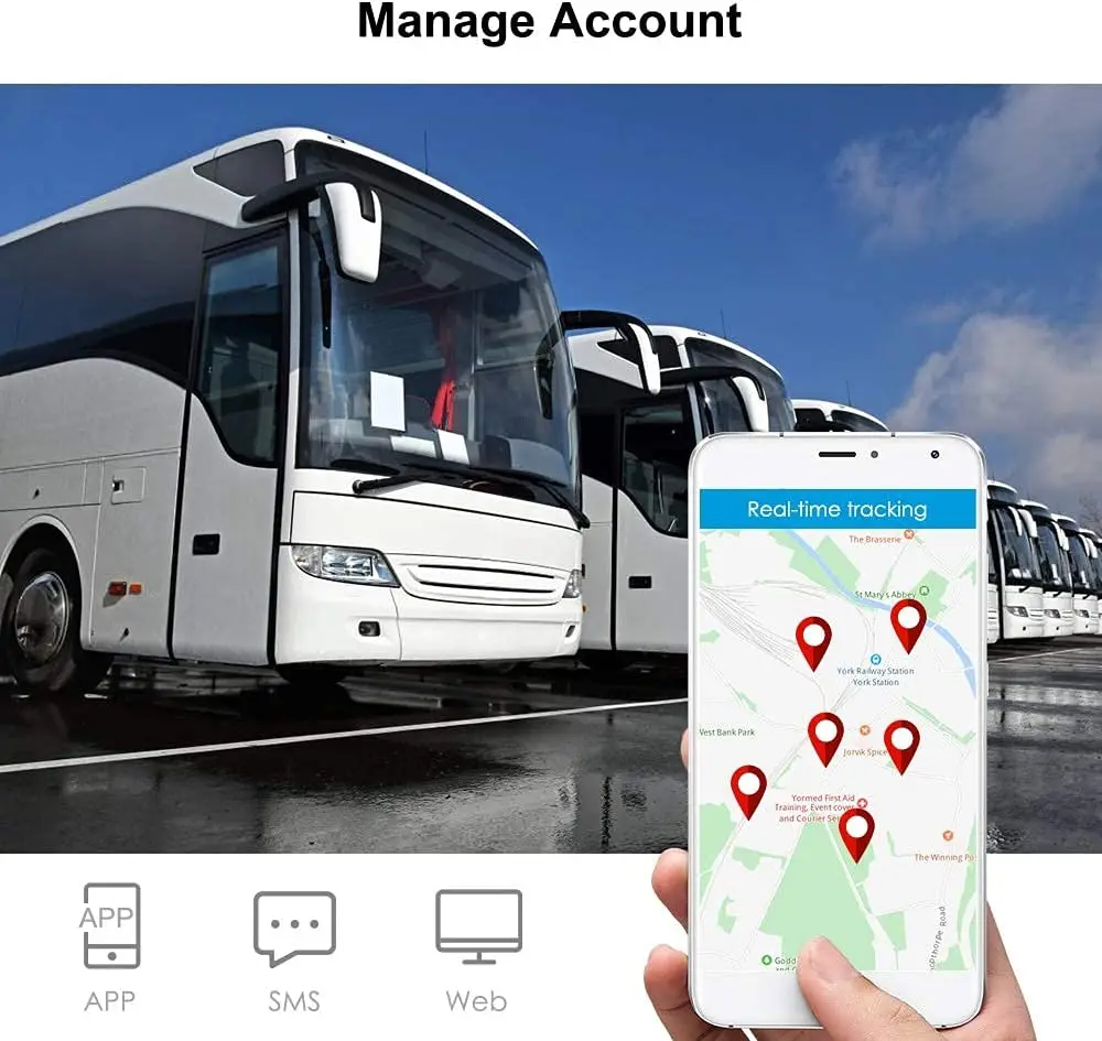 Waterproof IP67 TKSTAR Magnetic 4G 7800mAh TK915 GPS Tracker for Vehicles Free Online Tracking for Car Truck Taxi