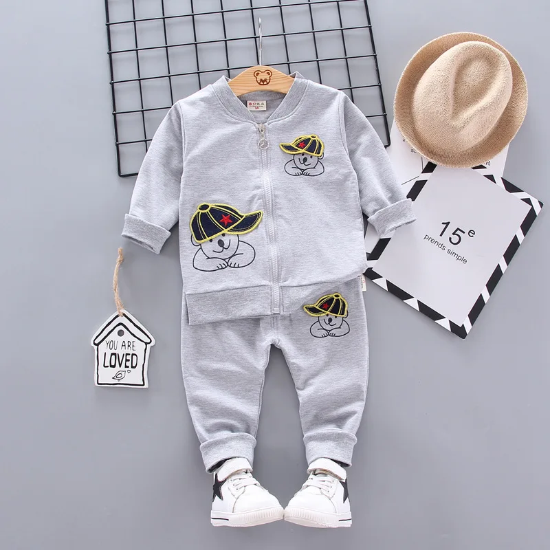 Autumn cute 2 pieces set little baby clothes boys 0-12 months