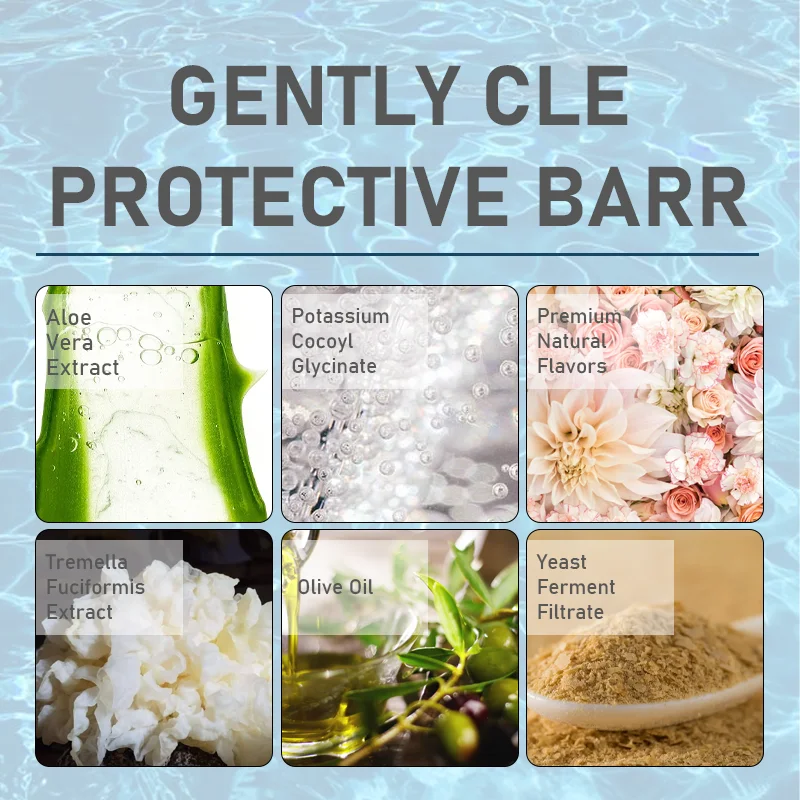 microbial ferment skin care,pore shrink oil control whitening face wash,aloe vera anti acne removal facial cleanser mousse