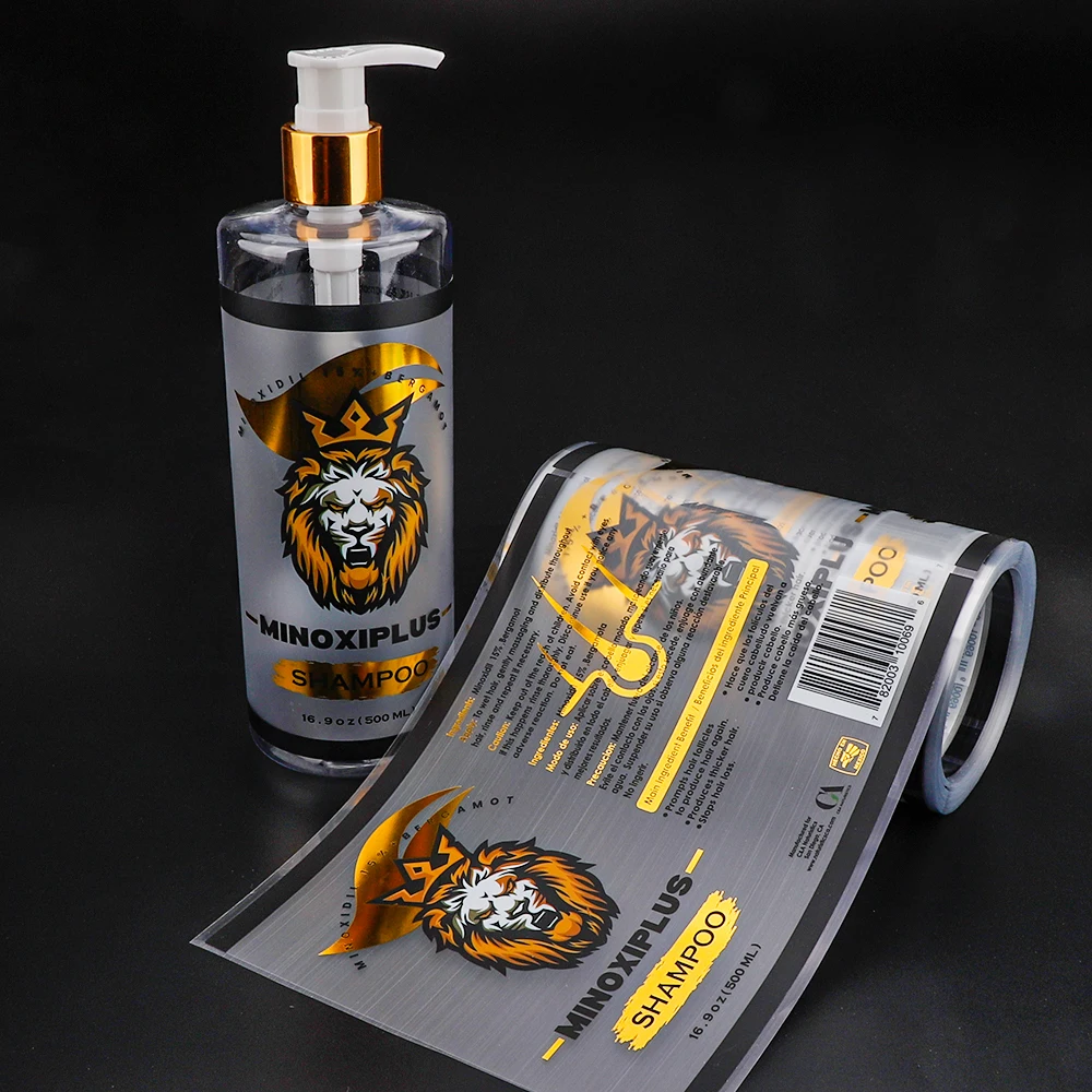 Custom Printing Logo Luxury Waterproof Packaging Bottle Gold Foil Labels Roll Etiquette Alimentaire Stickers For Food Cosmetic