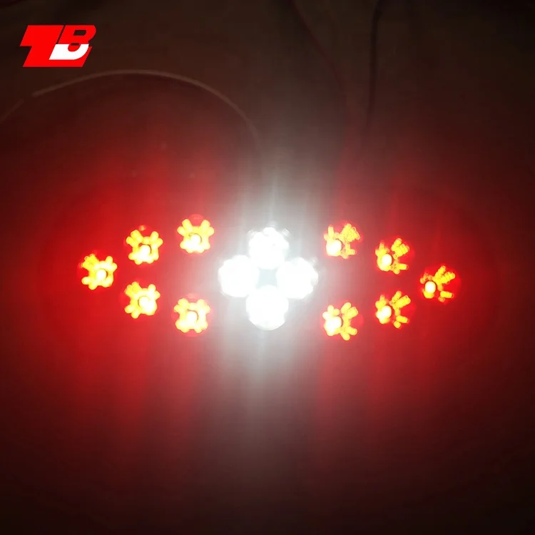 6 дюймов Овальный задний фонарь, красный и прозрачный стоп-сигнал, поворотный хвост, комбинированный фонарь заднего хода