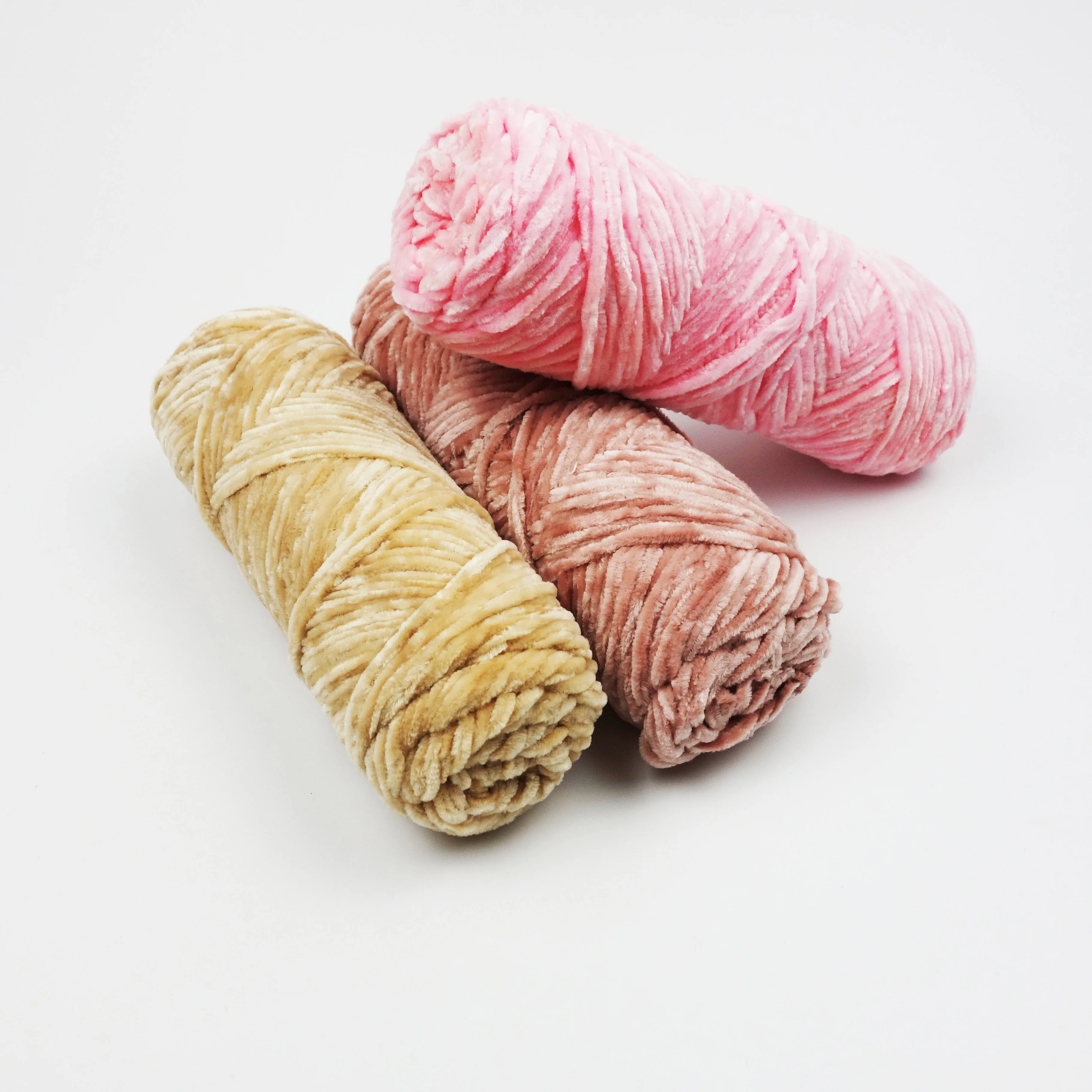 Chenille Yarn polyester yarn soft for weaving crocheitng cheap price