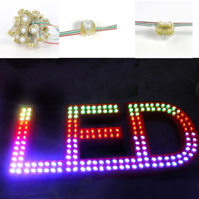 Wholesale 12V Smd 5050  Ws2811 Rgb Color Holiday Lighting Strip Lights Dot Led Pixel Light