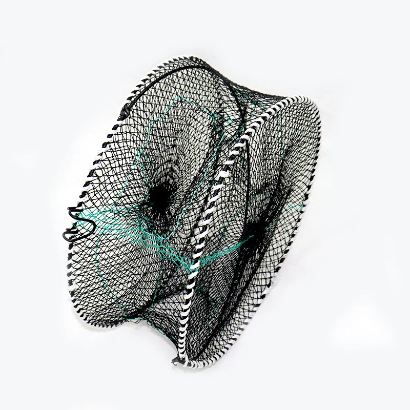 Hot Sale High Quality PE Plastic Coated Fishing Cage Spring-Loaded Crab Trap for Catching Fish Shrimp Lobster-Wholesale Cast Net
