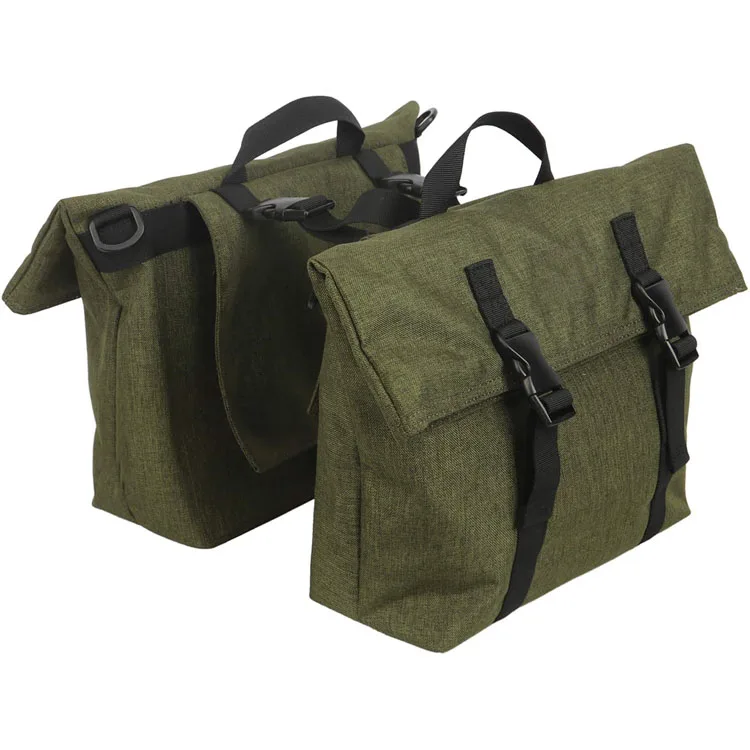 Double Pannier Shoulder Bags Bicycle Rear Rack Trunk Motorcycle Tail Seat Bag Bike Bag Frame Accessories