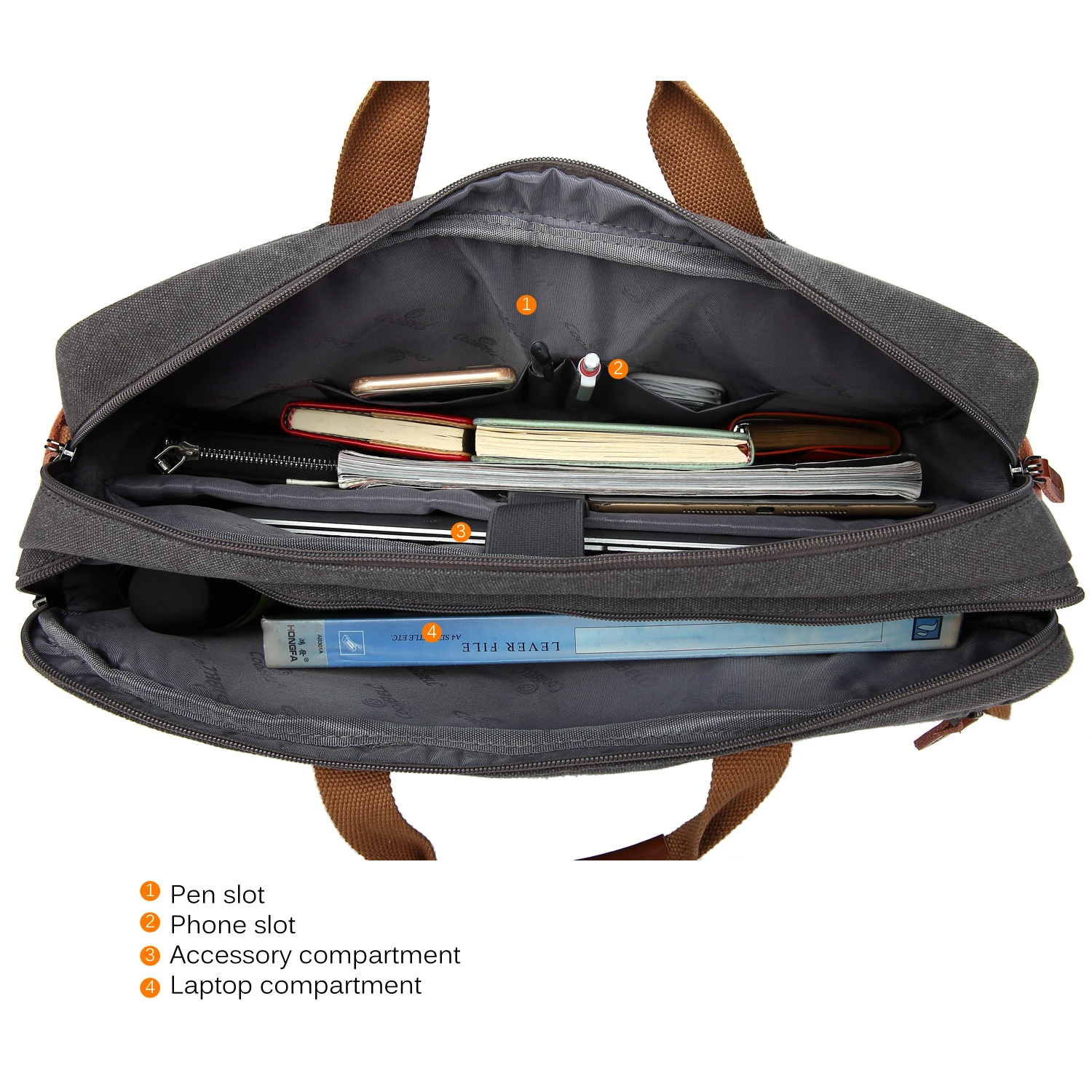 Brown Designer Wallet Laptop Leather Mens Side Shoulder Bags Messenger Bag Laptop Briefcase