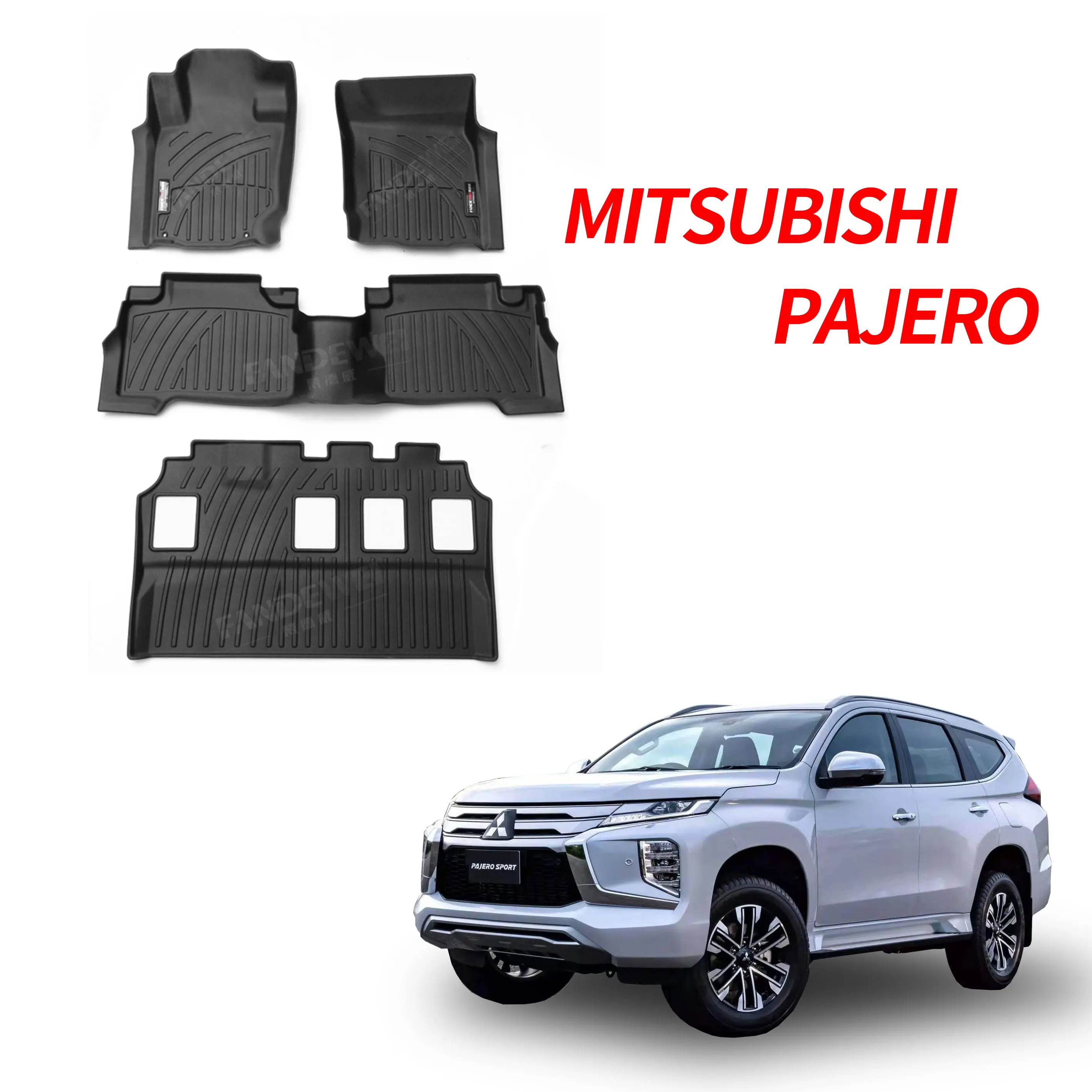 3D TPV TPE Rubber Car Floor Mat Car Mats For RHD And LHD MITSUBISHI Triton L200