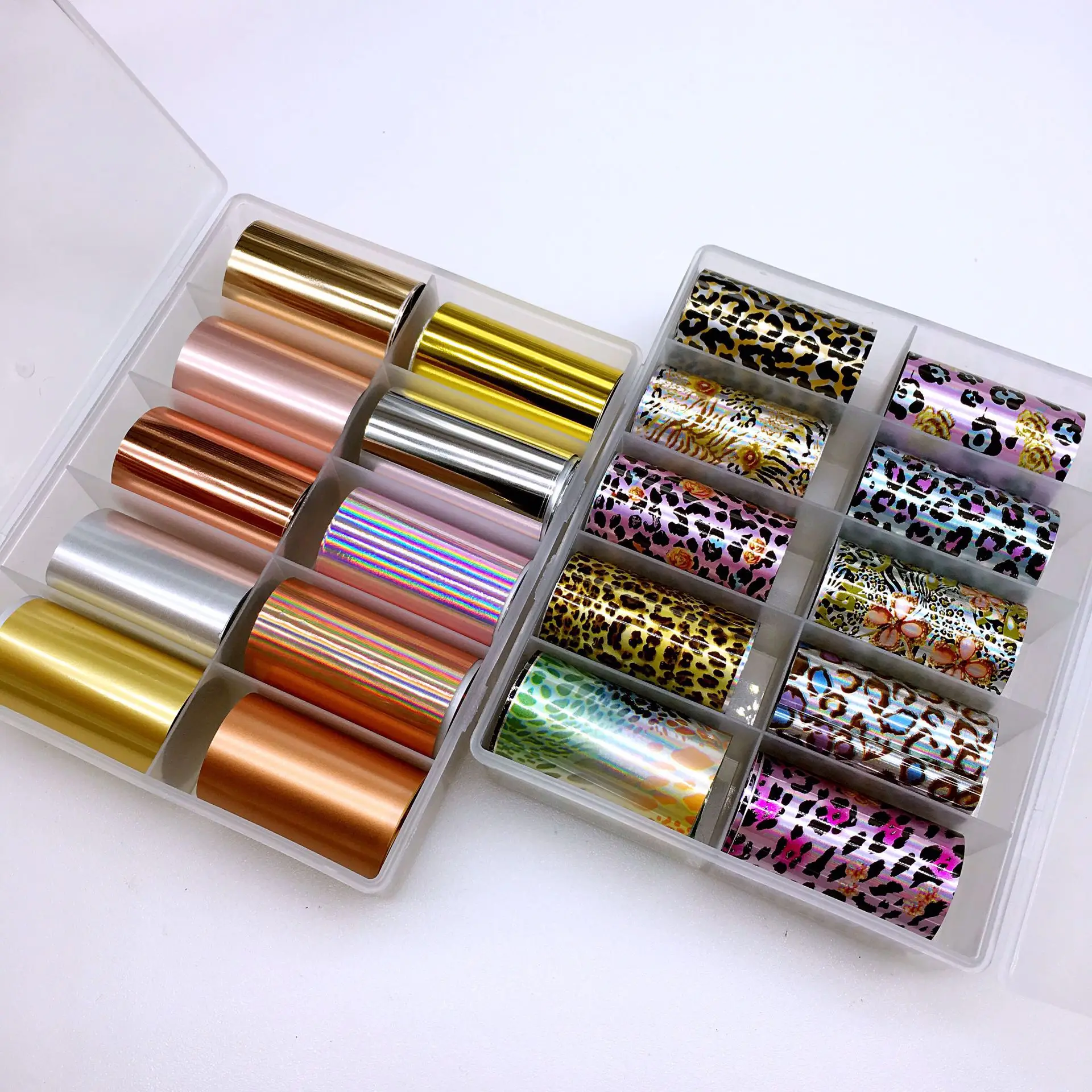 Hot Sales Sky Starry Color Holographic Nail Art Transfer Foil Stickers Paper