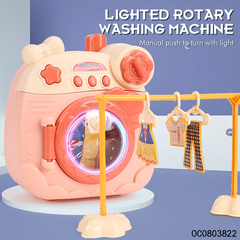 B/O Pretend play miniature washing machine home appliances toys for kidsgirls