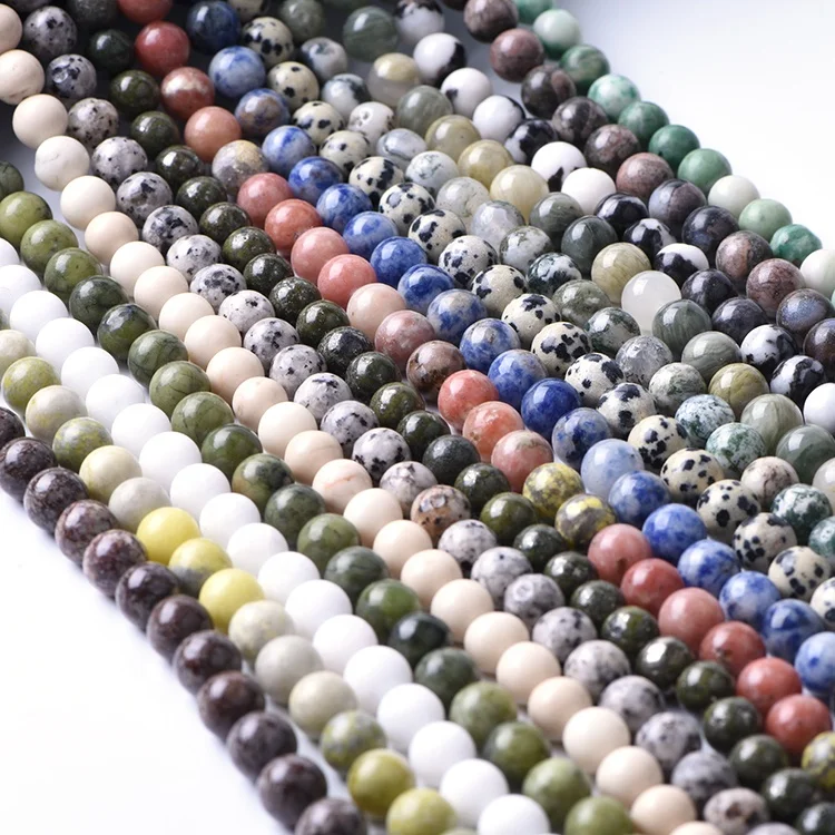 CC Real Natural  Agate Jasper Round gemstone Beads, natural stone beads for jewelry making