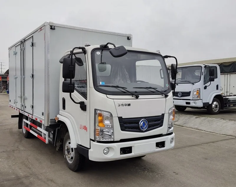 Dongfeng Brand New Model 4x2 Electric Van Cargo Truck 4000x2050x2000 mm Single Row Mini Truck Segment Cummins Manual Euro 5