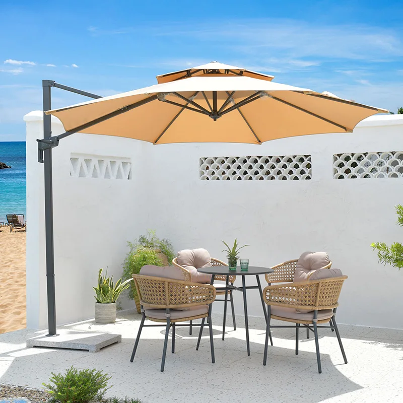 Can help design LOGO Umbrella wholesale roman parasol outdoor cantilever umbrellas