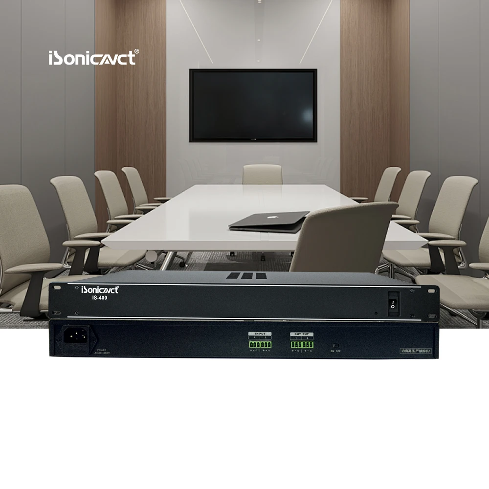 ISonicavct 400 новейшее цифровое звуковое оборудование Dsp конференц-микрофон с обратной связью процессор подавления эха