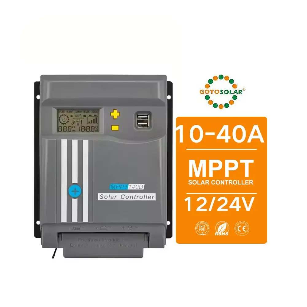 GOTO SOLAR заводская цена MPPT130D 30A 12/24V Auto MPPT контроллер солнечного заряда