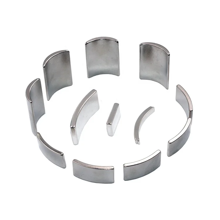 Customized Arc Neodymium Magnet N35SH Permanent NdFeB Magnet Use For Motors