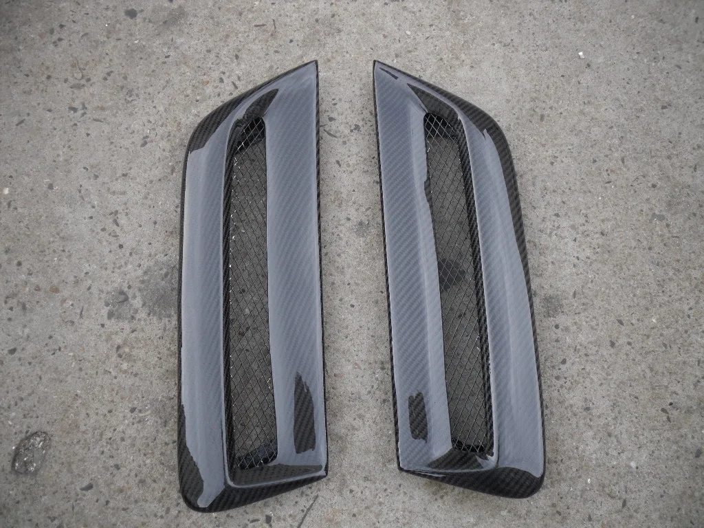 For EVO X EVO 10 OEM type 2 Carbon Fiber Hood Vents (pair)