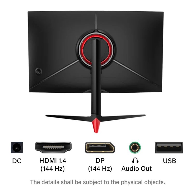 Custom OEM Desktop Display 24 Inch Curved Ecran Gamer Full HD 1080P Large Computer Gaming Monitor Screen 144Hz Freesync G Sync
