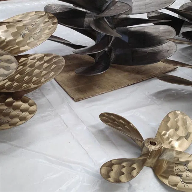 High Quality Marine Copper alloy  10 inch 3 Blade/Wing Engine boat long tail boat propeller/shaft