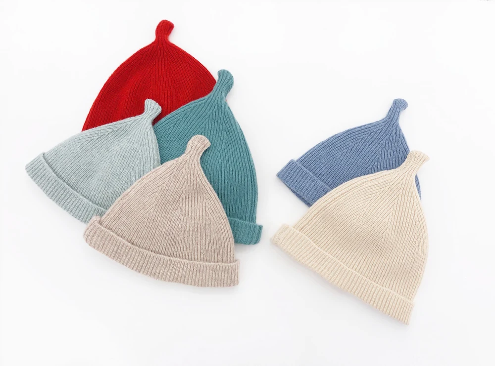Direct Factory Baby Infant Kids Girls Boys Newborn Toddler Knitted 100%merino wool Beanie Hat Bonnet