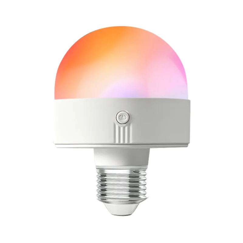 Fast Delivery Milky White LED Rechargeable Emergency Bulb Light Magnetic E26 E27 Three Color RGB Night Light with Remote Control