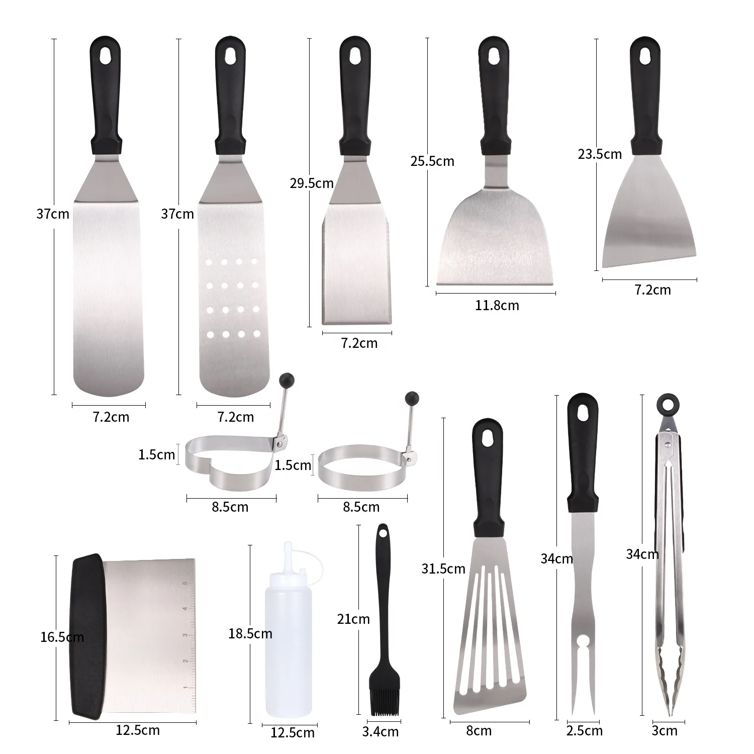 
Amazon Outdoor Barbecues Tools Stainless Steel Steak Spatula Barbecue Shovel BBQ Grill Accessories 