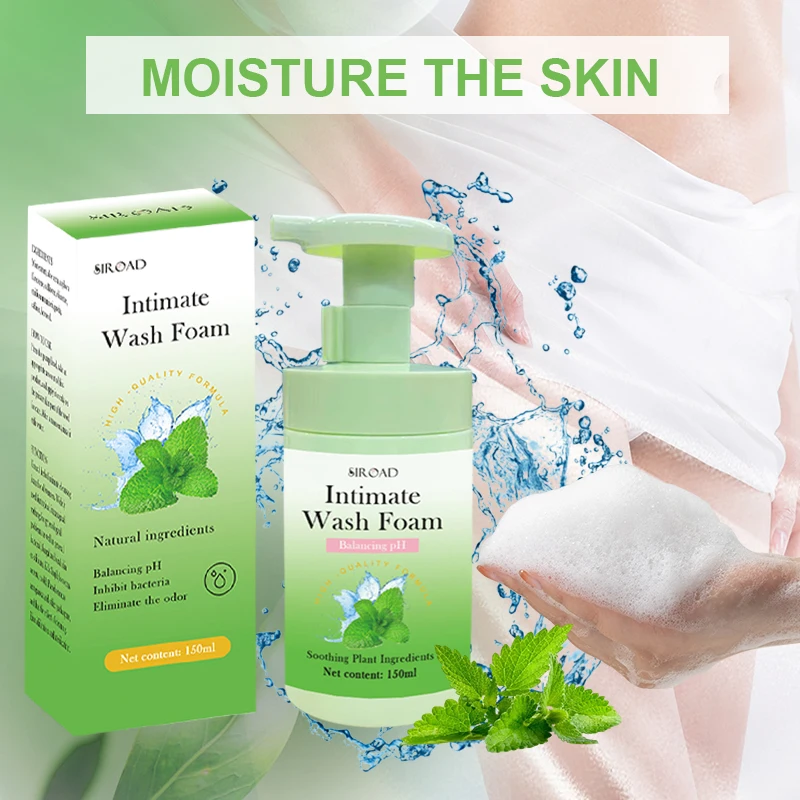 Mint Cleansing Foam for Feminine Itching Cleansing  100% natural yoni wash vaginal cleaning  foam