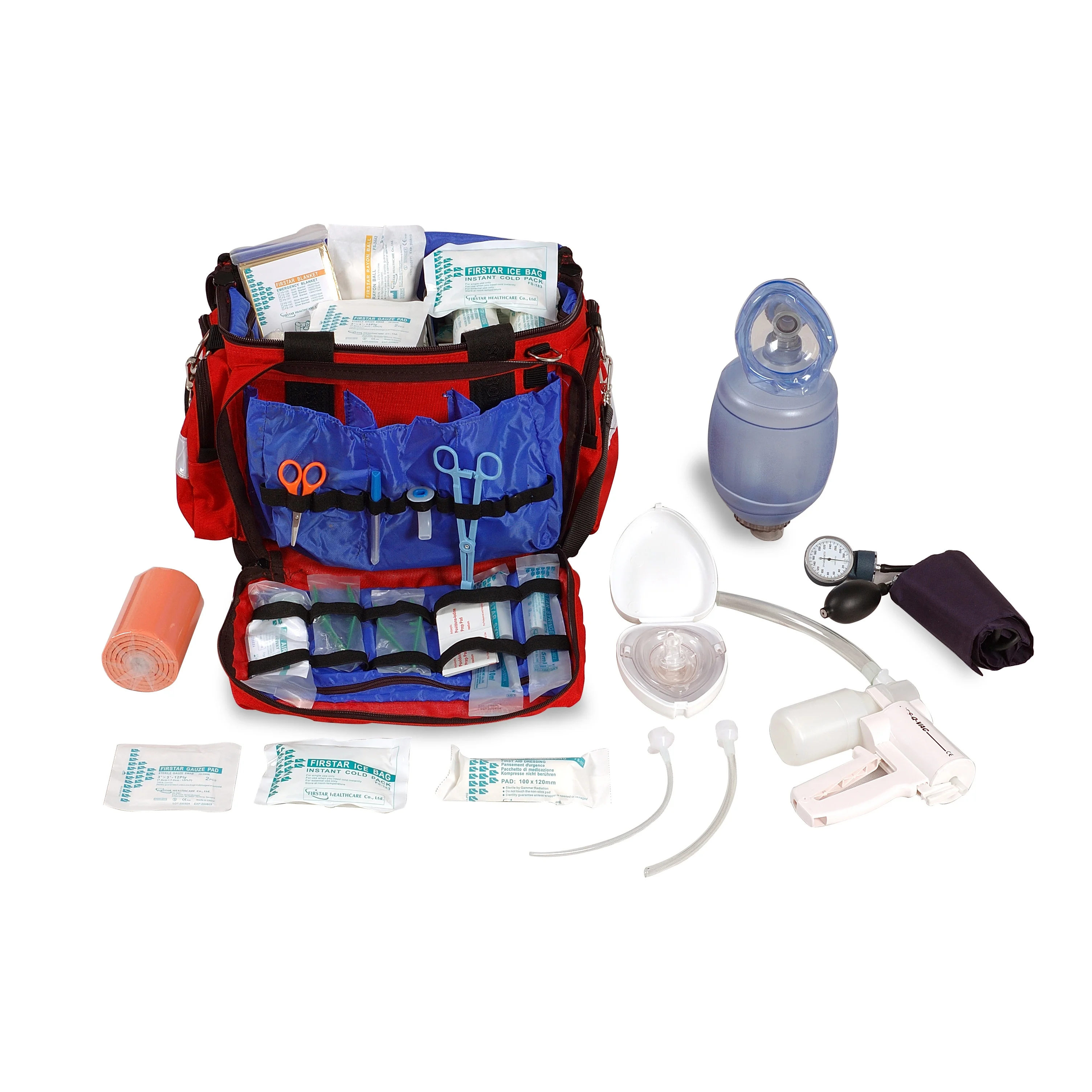 First Responder CE ISO13485 First Aid Kit for Emergency Red Office Ambulance First-aid Devices Medical Materials & Accessories