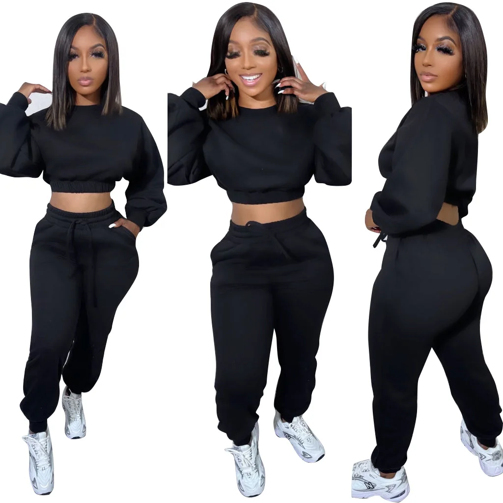 Women Fall 2 Piece Pant Set Clothing Outfits Matching Sets Sweat Suit Jogging Suits Wholesale Tracksuits