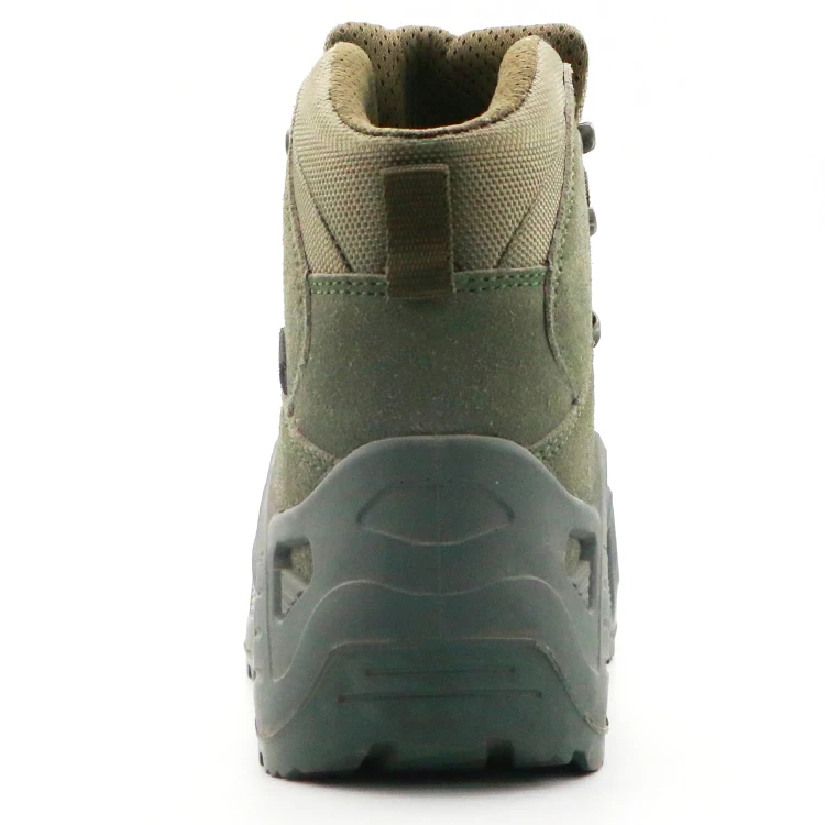 ENTE SAFETY Wholesale impact toe suede leather upper safety boots for women welding pu rubber outsole safety tactical boots