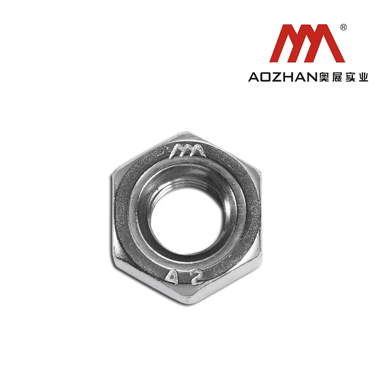 High strength stainless steel DIN929 304  stainless steel hexagon weld nut