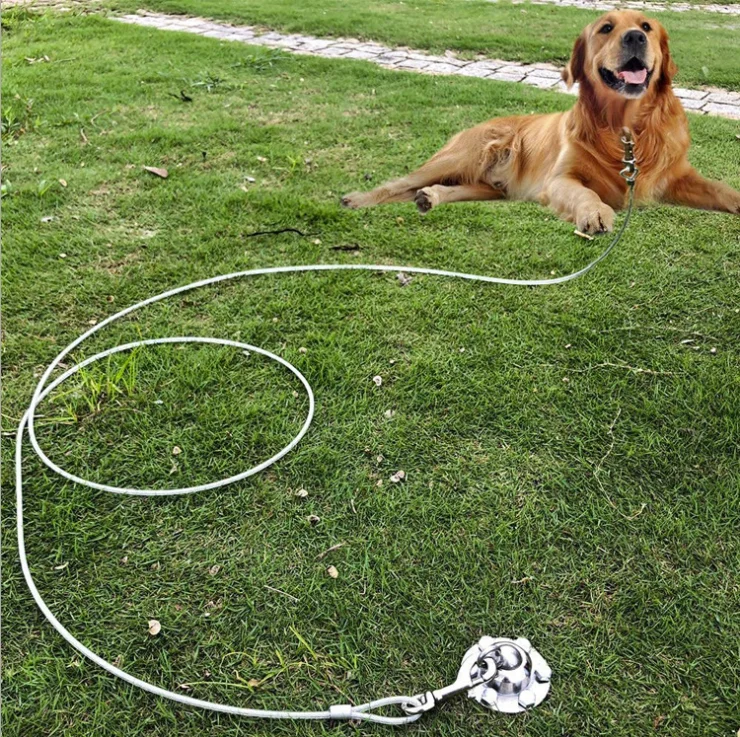 360 degrees Swivel Dog Tie Out Stake Dog Anchor Cat Anchor Dog Tether Holds 1000Lbs of Pull Force for Yard Camping Outdoor