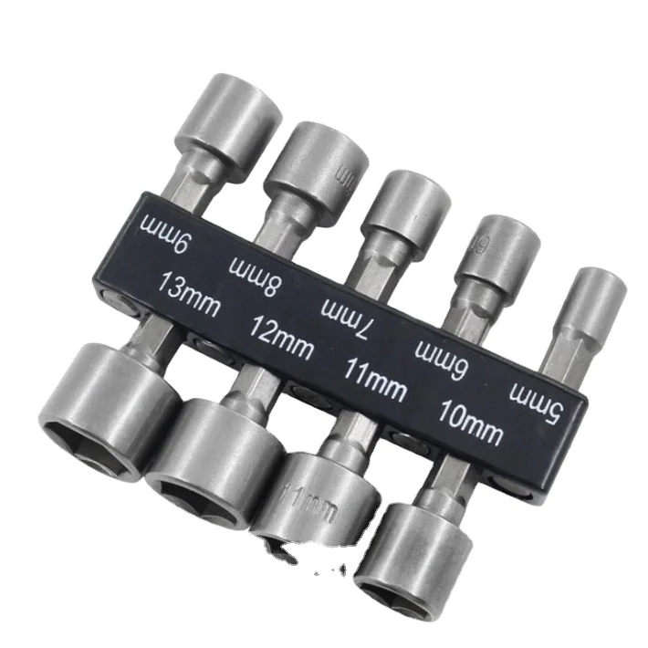 9 Pcs Screwdriver Bit Adapter Universal Nut Rotary Tool Socket Wrench Set impact socket set nut driver set