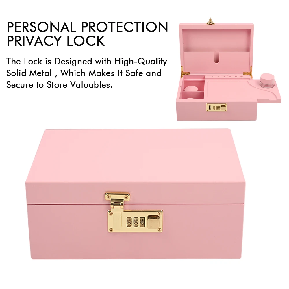 Pink wholesale price lighter pre roll packaging childproof uv lithography cigarette wood machine stash box