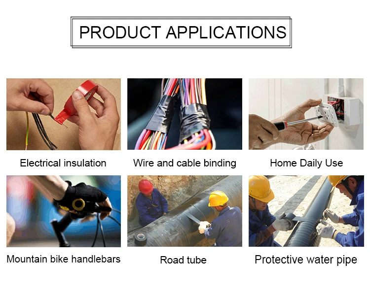 33m 50mm high-quality custom printed waterproof pvc pipe uv protection wrapping wrap cloth duct grey protection tape