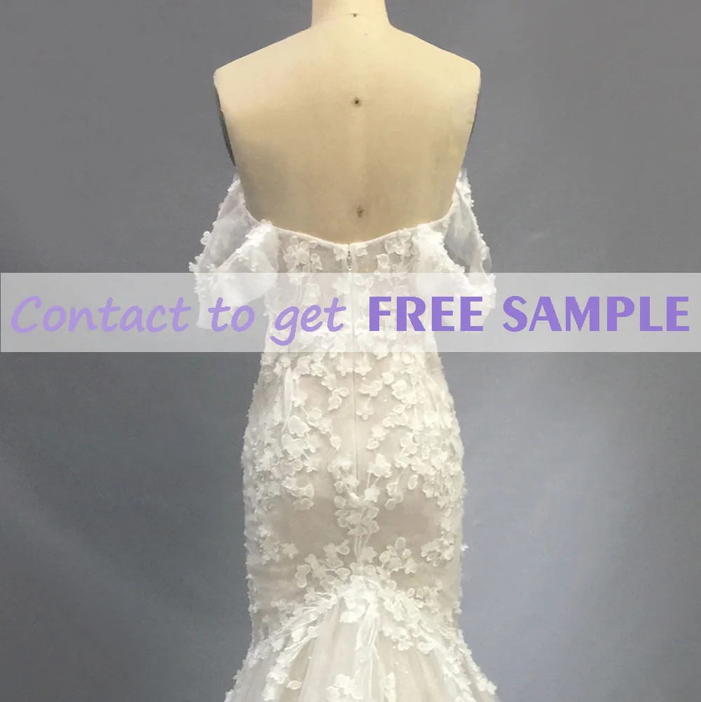 TEENYEE New Trends Customized Size Short Sleeves Long Lace Evening Dress ball Gown Wedding Dresses For Bride