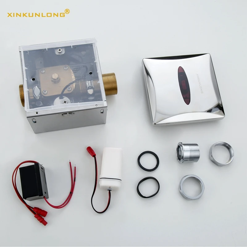 Automatic Urinal Flusher Copper Sensor Toilet Flushing Piss Inductive valve DC Battery or AC Wall Mounted