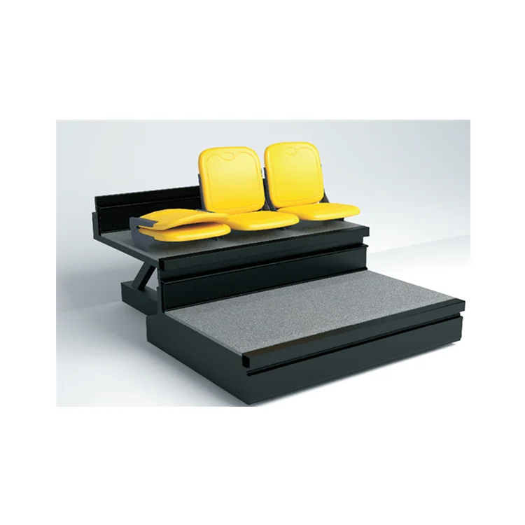 arena sports tribune,retractable viewing platform,telescopic riser for indoor basketball,volleyball,handball